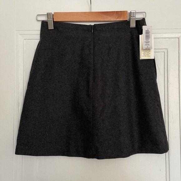 NWT Wilfred Essonne Skirt in Heather Charcoal - Picture 4 of 5